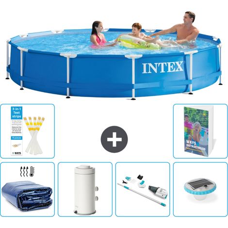 Frame Pool Rund - 366x76 cm - 7-teilig S30