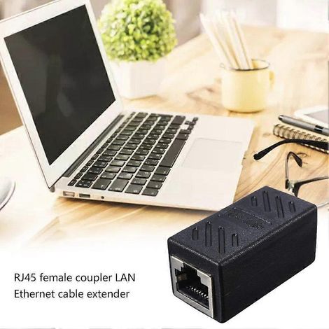 Coupleur en ligne RJ45, connecteur réseau Ethernet Cat7/Cat6/Cat5e - Câble W9H6, pour rallonge de câble réseau (1/4)