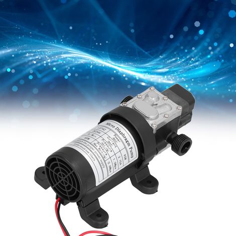 Automatische Wasserpumpe, kleine elektrische Membranpumpe, selbstansaugend, Druckerhöhungspumpe, hohe Förderleistung, 24 V DC, 100 W (1/5)