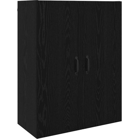 Buffet,Bahut,Armoire suspendue Montage mural Chêne noir 69,5 x 34 x 90 cm CFW28109 (1/5)