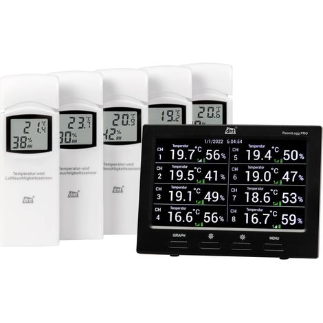 Thermo-hygromètre radiopiloté dnt RoomLogg PRO DNT000004 (1/5)