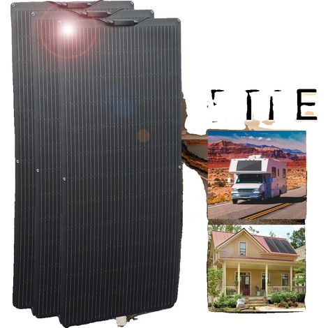 Kit de panneaux solaires, haute efficacité, design flexible, ETFE 450W 3PCS 150W (1/2)