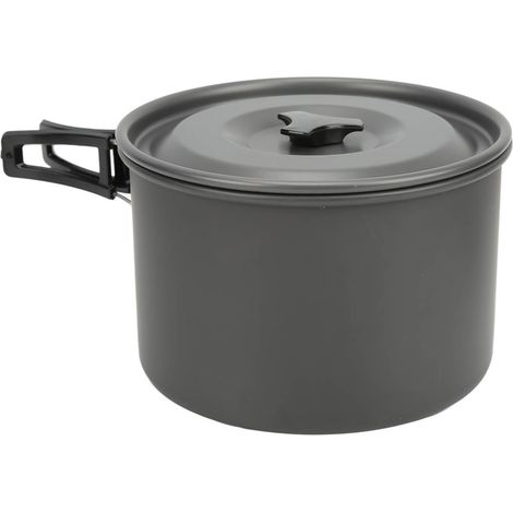 Ensemble de cuisine de camping portable avec poignée pliable, idéal pour 4 à 5 personnes, randonnée, pique-nique (1/5)