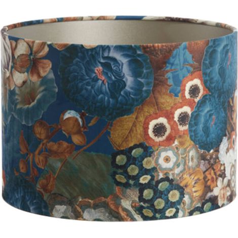 Light & Living - paralume - Bloom - blu - tessile - Ø 30cm - E27