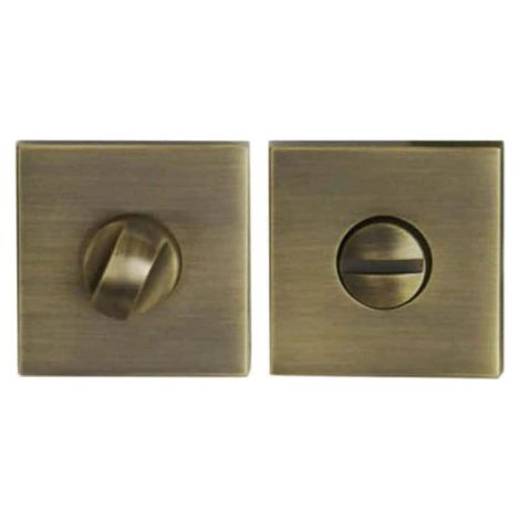 Quadratische Verriegelungsrosetten - Bronze-Finish x2