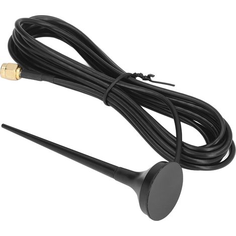 Antenne GSM 5dBi haut gain omnidirectionnelle étanche connecteur SMA mâle base aimantée XP-GSM-010 700-2700MHz (1/5)