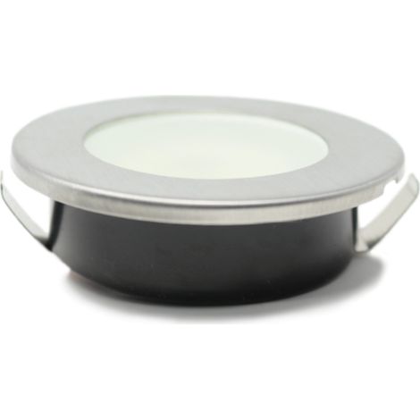 Empotrable Led redondo, cromo, 2W, IP20 (1/2)