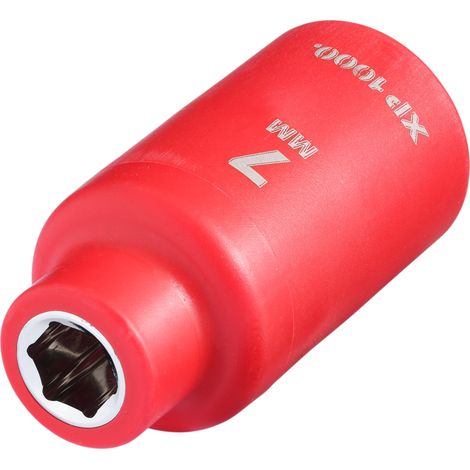 Draper 16336 XP1000 VDE Socket, 3/8"" Sq. Dr., 7mm