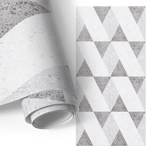 Klebefolie für Möbel - Möbelfolie - Selbstklebefolie - Küche folieren - Schrank folieren - Tischfolie - Einfaches Mosaik 75x150 cm