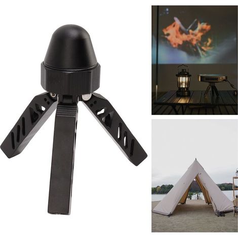 Tripode de Camping en Alliage d'Aluminium, Stable et Multifonctionnel, Noir, pour Support de Tente en Forme A (138mm) (1/5)