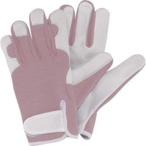 Briers Professional Gardening Utility Gloves Leather Lilac Purple Medium Size 8 (1/2)