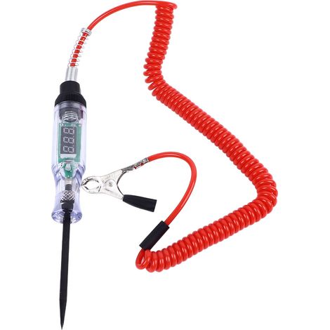 Testeur de circuit automobile avec affichage numérique LED, stylo testeur de tension et de puissance pour réparation et maintenance. (1/5)