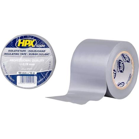 Ruban isolant PVC TAPE 52400, gris, 50 mm x 10m