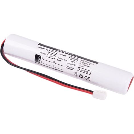 Pacco batteria NiCd 3,6V 2500mAh Vella 250 3H - L150 x Ø27 - 96005