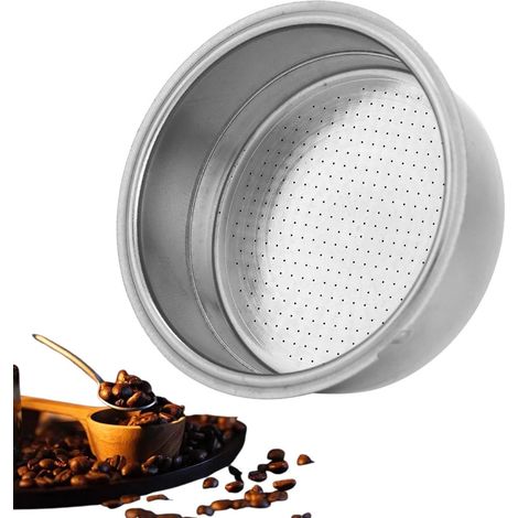 Support De Filtre À Café, Filtre À Café En Acier Inoxydable Panier Porte-Filtre Double Couche De 51 Mm Avec Filtres À Café En Maille À Pression Verrouillables Accessoires De Remplacement De Machine À (1/5)