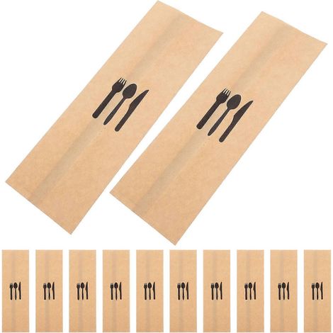 Sacs de rangement jetables en papier pour la vaisselle, adaptés à la protection contre la poussière sur les tables de mariage, 700 pièces par paquet. (1/5)