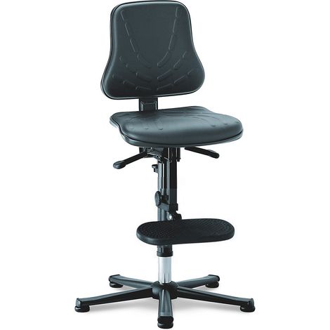 Chaise de travail Solitec 3 sur patins avec marchepied Skai 9213-2571 (1/5)