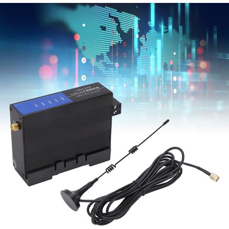 Module de transmission sans fil Ethernet vers LoRA, radio de transmission de données série TCP/UDP vers RS232/RS485, communication longue distance de 3 km, antenne LORA-ETH10m. (1/5)