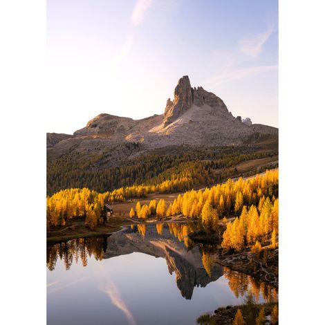 Tableau sur toile Dolomites 30x45 cm - Impression sur Toile Murale Décorative - Image imprimée en HD sur Toile - Toile sur Châssis en Bois FSC - Fabriqué en France (1/5)