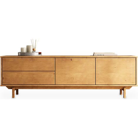 Meuble TV 170 cm LITA Chêne (1/5)