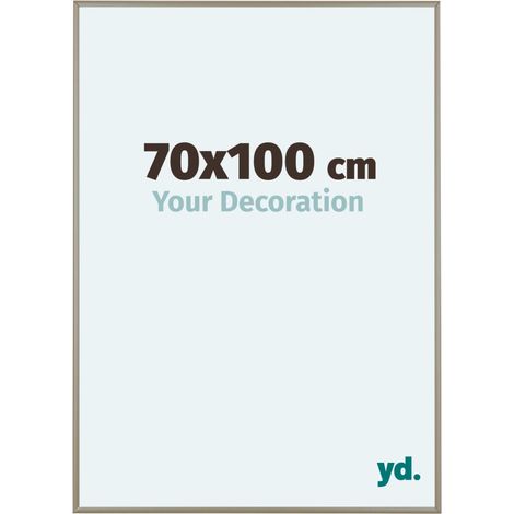 yd. - Cadre photo 70x100 - Champagne - Aluminium - Kent