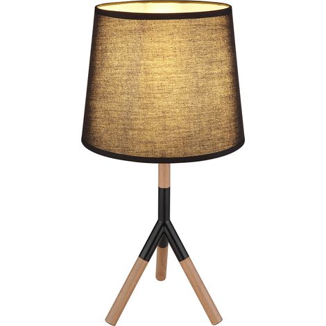 Globo - lámpara de mesa - Kikki - negro - metal - Ø 25cm - E27 -