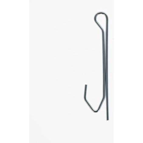Lot de 10 agrafes pour rideaux avec broche et tête ordinaire de 75mm en Acier Zingué - Boulet (1/2)