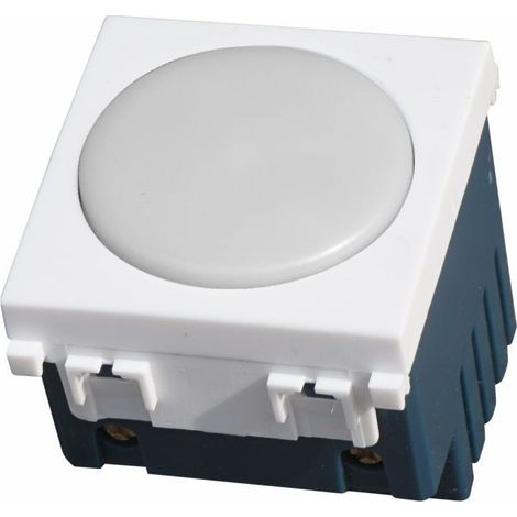 ETTROIT Batteriebetriebene LED-Notleuchte, 2 Module, 220 V, 6000 K, kompatibel mit Vimar Arké, Farbe Weiß – Artikelnummer VA4201B