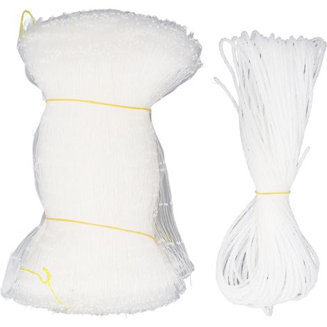 Filet de sécurité en nylon pour balcon avec chat, facile à installer, anti-chute, pour la protection des fenêtres de balcon. Deux tailles disponibles : 6 x 3 mètres / 19,7 x 9,8 pieds. (1/5)
