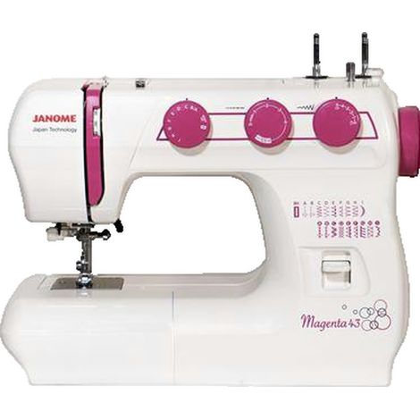 Janome Magenta 43 Nähmaschine Weiß Leistungsstark