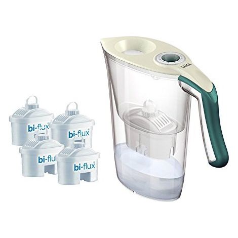 Laica Filtre à eau moderne verte 2,3 litres 4 cartouches (1/2)