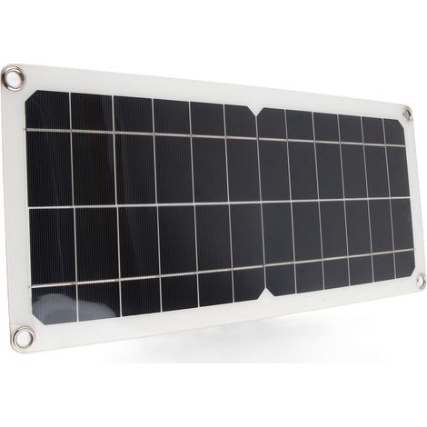 Chargeur de batterie solaire portable 10 W 12 V avec sortie USB, panneau solaire en silicium monocristallin (1/5)