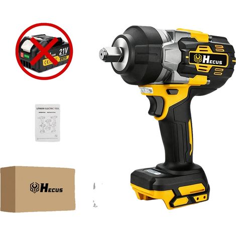 Llave de impacto, par de torsión de 2800 N·m, diseño inalámbrico, no requiere batería, enchufe europeo de 100V-240V. (1/2)