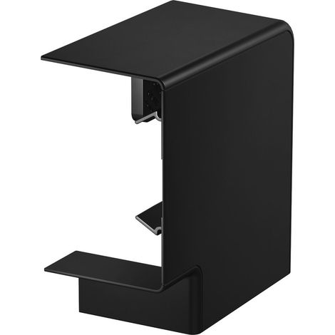 OBO Bettermann Ángulo plano Pieza moldeada de caperuza 70x130 Policarbonato/Acrilonitrilo-Butadieno-Estireno negro intenso RAL 9005, 6274423