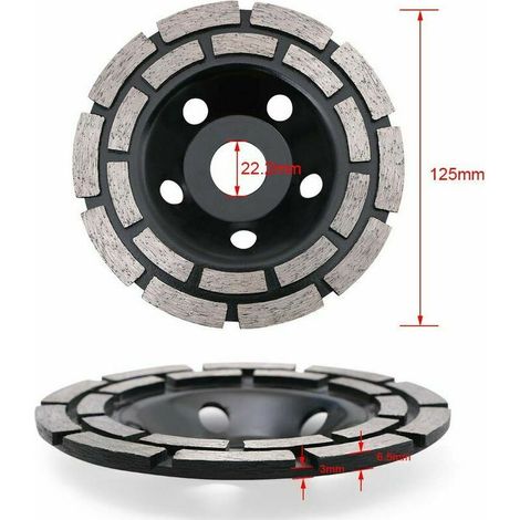 Disque diamanté universel 125x22,2 mm pour béton, pierre, granit, chape et maçonnerie (1/3)