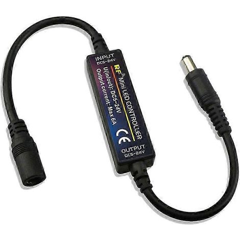 Variateur LED à télécommande RF, réglage de la luminosité DC5V-24V, 14 touches, compatible avec les rubans LED LX. WHBYV (1/4)