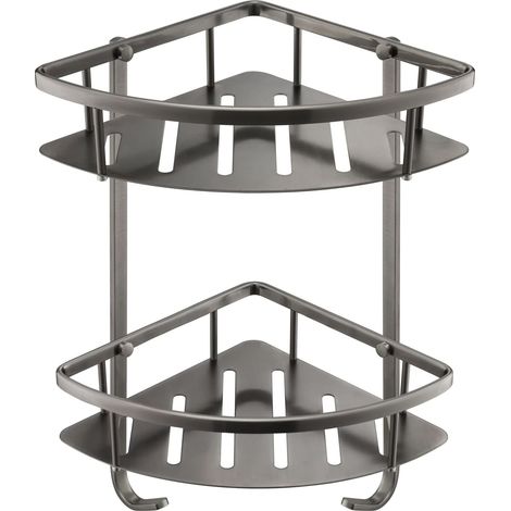 JTP Vos Corner Twin Basket - Brushed Black (1/2)