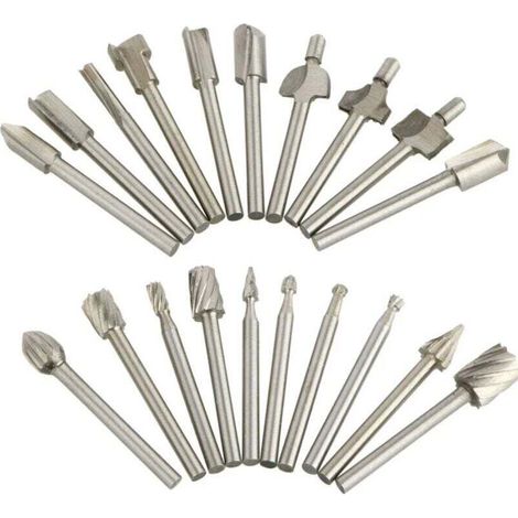 Paquet de 20 fraises de coupe en carbure de tungstène Dremel forets meuleuse rotative (1/5)