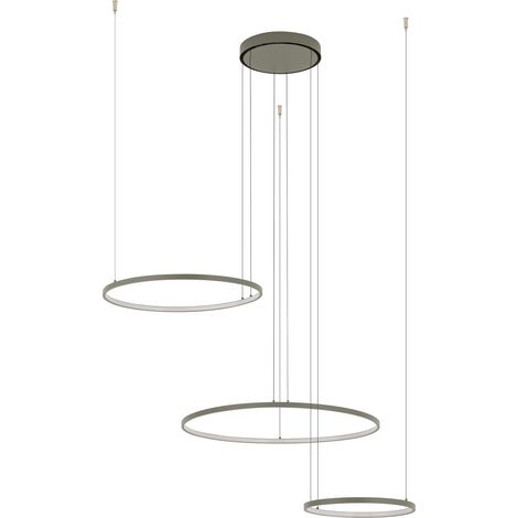 Lampada a sospensione moderna oliva 3 anelli LED 45W Nowodvorski (1/5)