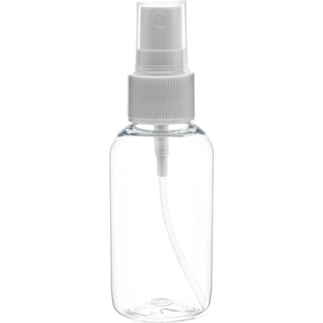 Atomizador blanco Pulverizador Botella PET transparente 50 ml