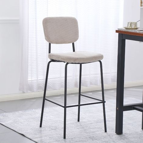 Sgabello Juno taupe mit schwarzem Metallgestell