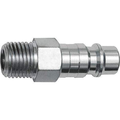 Riegler Nippel für Kupplungen NW 7,2, Stahl, G 3/8 AG (1/2)