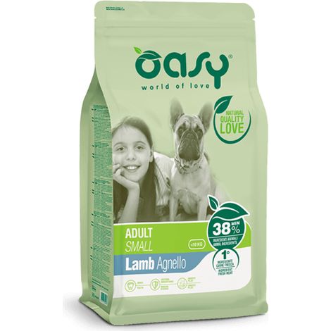 Cane Adult Small con Agnello 1-3 kg OASY - size 1 Kg
