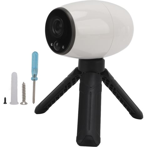 Caméra de surveillance WiFi 1080P sans fil pour maison, vision nocturne, étanche, détection de mouvement, audio bidirectionnel, batterie intégrée. (1/5)