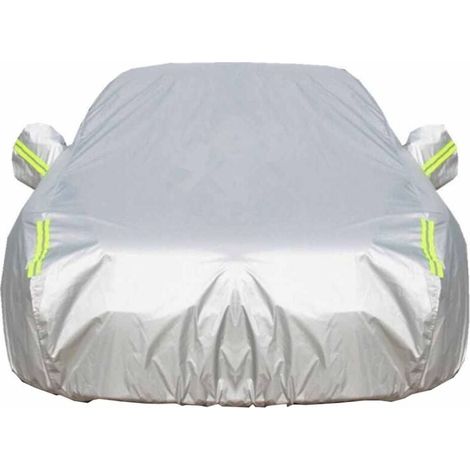 Trywise  Housse de voiture extérieure 190t housse de protection imperméable à l'eau, compartiment ouvert, doublure en coton respirant, protection UV berline, poussière de neige 4.151.71.5 (1/4)