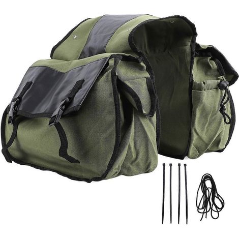 Große Fahrradsatteltasche, faltbare Gepäckträgertasche für Fahrräder, ideal für Pendler und Reisende
