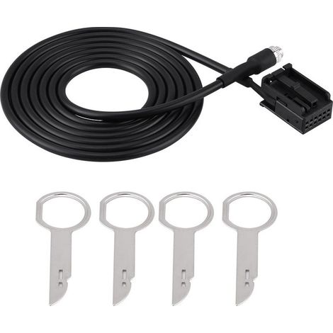 Adapter input Udio, cable auxiliary MP3 of transfert of data high speed of wire of 145 cm for the replacement of car Focus to from of 2004 (1/5)