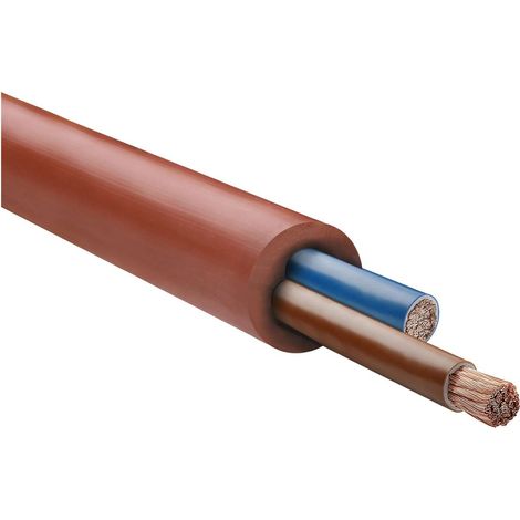 HELU KABEL SiHF 2X1,5mm² Silikonleitung AD 7,6mm Nennspannung Uo/U 300V/500V - 1 Meter