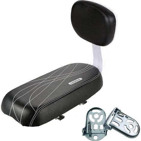 Siège Arrière Accessoires de Vélo - Siège Sécurité pour Chaise Accoudoirs Repose-Pied de Porte-Vélo Siège Arrière Coussin d'Assise (1/5)