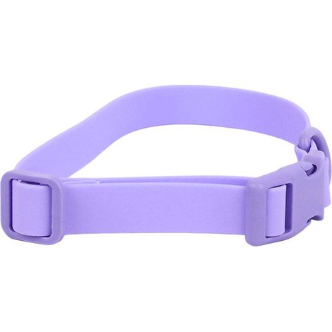 Collier ajustable pour chien, imperméable, antirouille, facile à nettoyer, souple et confortable, en PVC violet, 31-50 cm. Convient aux chiens, chats et autres animaux de compagnie. (1/5)